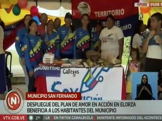 Habitantes de Elorza en el mcpio. San Fernando de Apure beneficiados con el Plan Amor en Acción