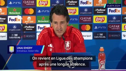 Aston Villa - Emery : "Savourer chaque moment"