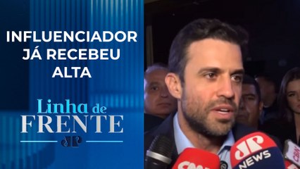 Marçal passa a noite no hospital após ser agredido por Datena com uma cadeira | LINHA DE FRENTE