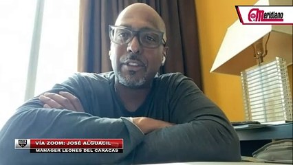 ¡José Alguacil le manda un saludo a toda la fanaticada de los Leones del Caracas"