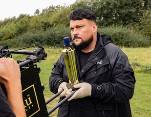 DJ Charlie Sloth blasts Au Vodka bottle into space