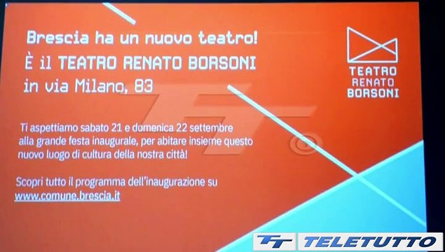 Video News - Si alza il sipario sul Teatro Borsoni