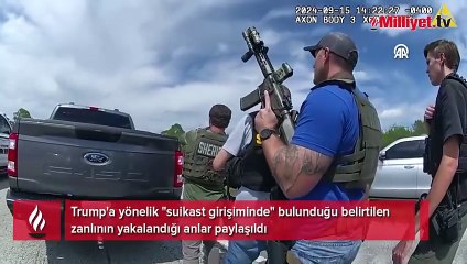 Donald Trump'a suikast girişimi! Zanlının yakalandığı anlar ortaya çıktı