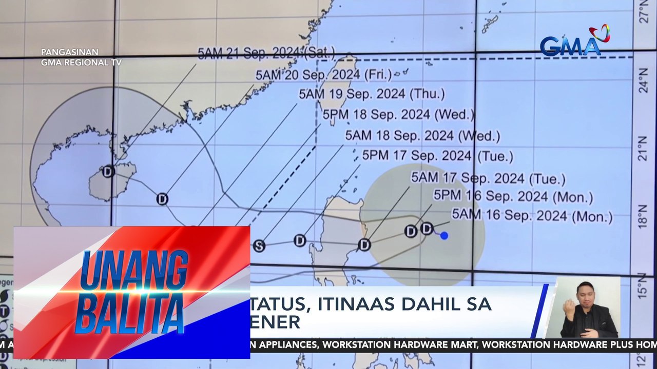 Red alert status, itinaas dahil sa Bagyong Gener | Unang Balita - video ...