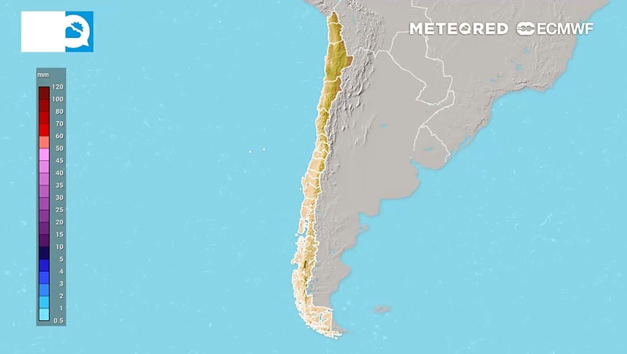 Varios sistemas frontales llevarán precipitaciones desde el centro a la Patagonia en Fiestas Patrias