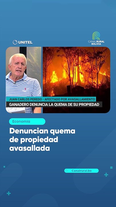 Denuncian quema de propiedad avasallada