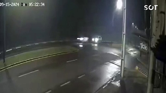 Câmeras de segurança registram acidente que vitimou jovem de 19 anos em Toledo