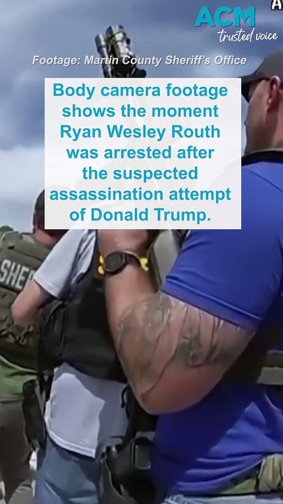 Suspected Trump would-be assassinator Ryan Wesley Routh captured on body camera