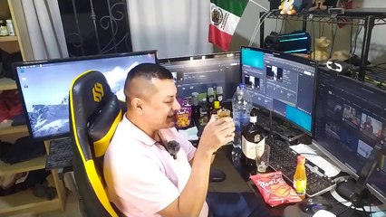 Cuarta parte de la sesion en la oficina abriendo una botella de whisky y bebiendo para enborracharme