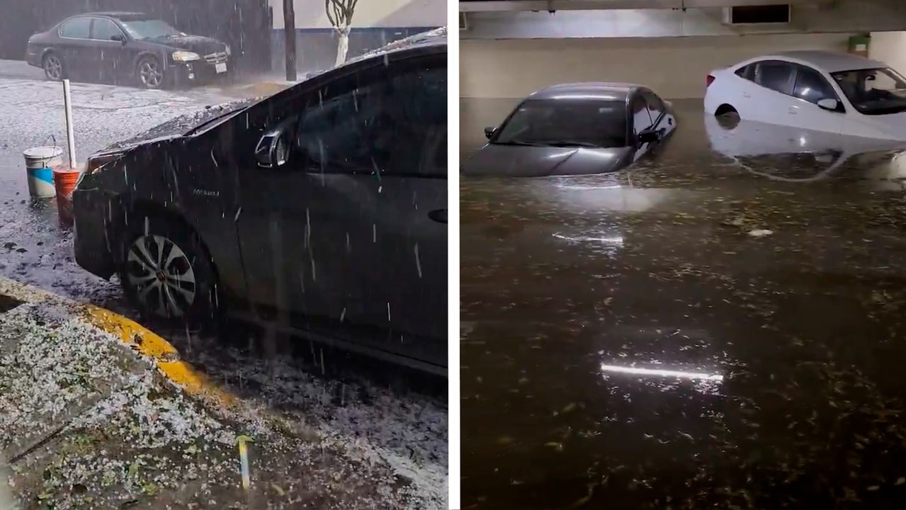 CDMX: Reportan que fuertes lluvias y granizo ha provocado la inundación de calles y otros desastres