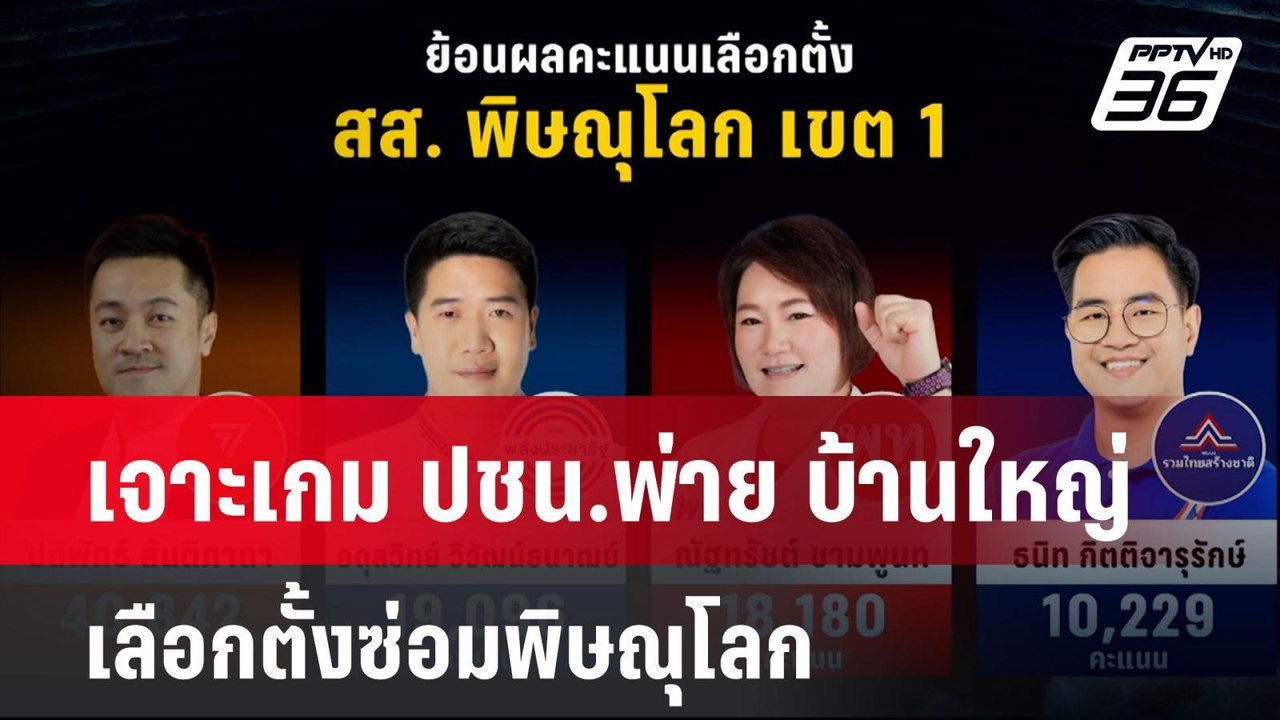 เจาะเกม ปชน.พ่าย บ้านใหญ่ เลือกตั้งซ่อมพิษณุโลก...