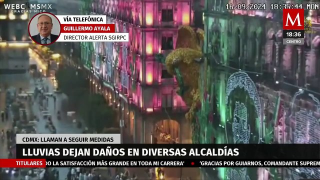 Fuertes lluvias dejan afectaciones en varias alcaldías de la CdMx