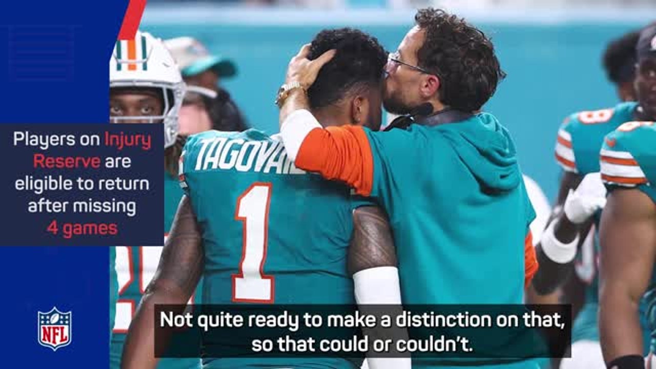 Dolphins not ready to place Tagovailoa on injured reserve