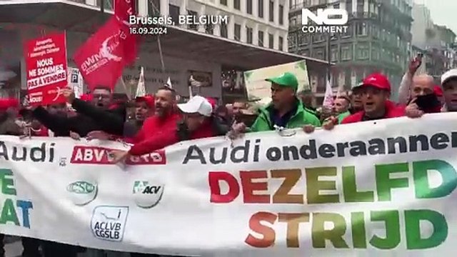 احتجاجات في بروكسل ضد قرار أودي بوقف الإنتاج: 3000 عامل مهددون بفقدان وظائفهم