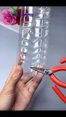 Get creative using used mineral water bottles.