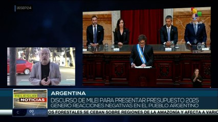 Discurso de Milei para presentar presupuesto 2025 generó descontento