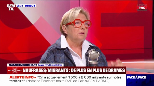 Natacha Bouchart (maire DVD de Calais) sur la traversée de la Manche par les migrants: Un passage, c'est entre 5.000 et 10.000 euros
