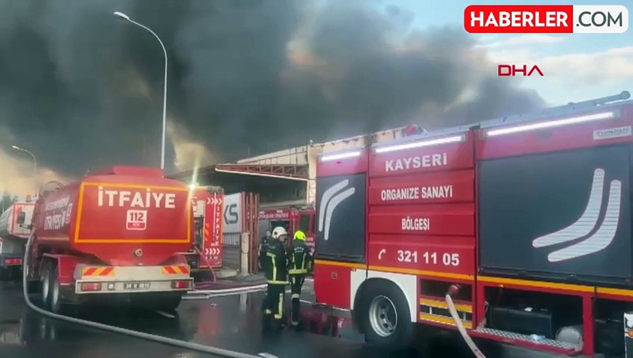 Ekipler seferber oldu! Keçe fabrikasında korkutan yangın
