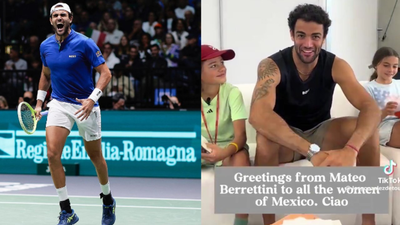 Tennis - ATP 2024 - Mattéo Berrettini interviewé par les enfants de Santiago Gonzalez : "Bonjour à toutes les femmes du Mexique"