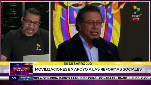Movilizaciones en apoyo al presidente Gustavo Petro