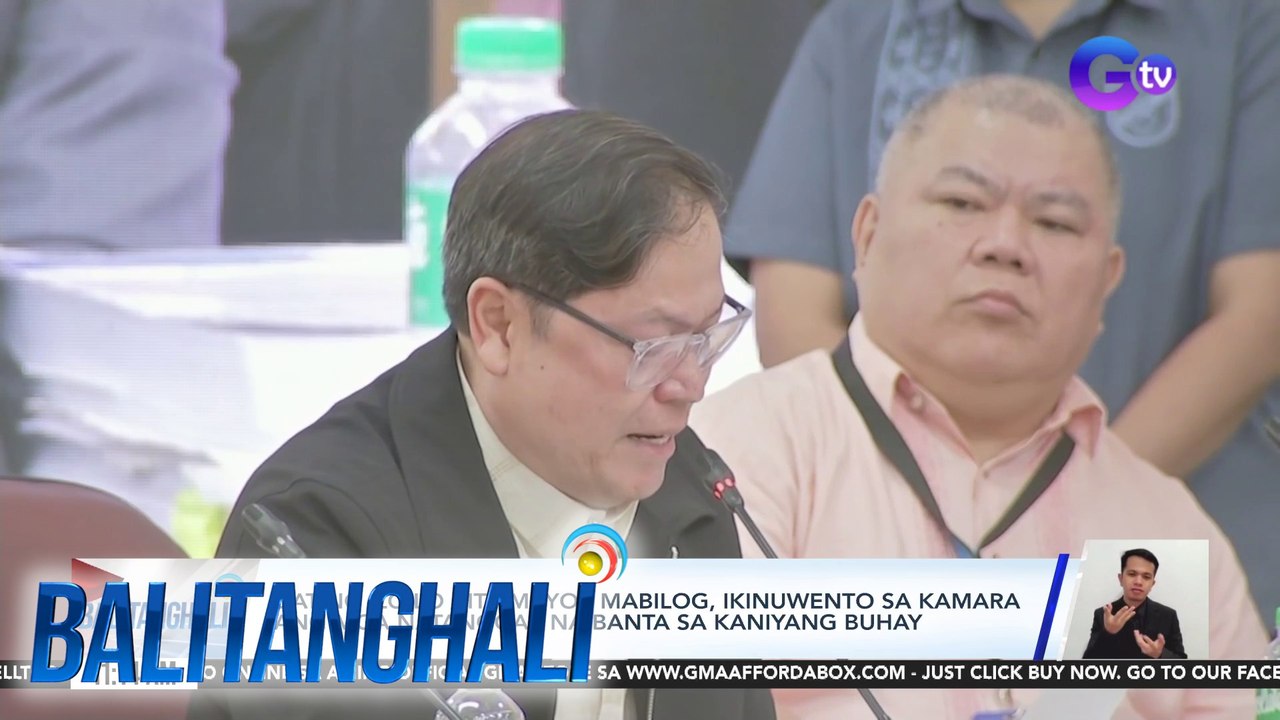 Dating Iloilo City Mayor Mabilog, ikinuwento sa Kamara ang mga natanggap na banta sa kaniyang buhay | Balitanghali