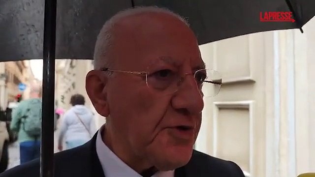 De Luca: «Fitto nominato commissario? Ci aspettiamo una netta difesa delle politiche di coesione»