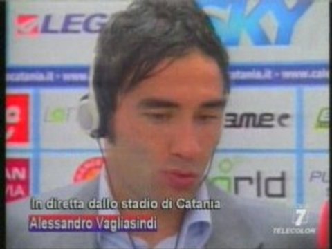 Catania-Lazio 1-0 sintesi ed interviste di Italia 7.