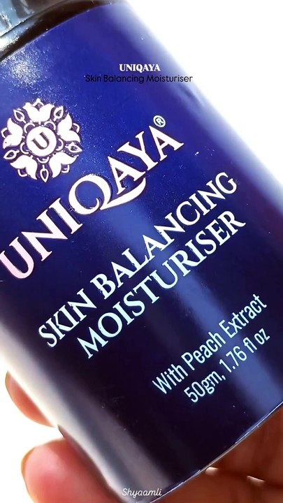 Uniqaya Skin Balancing Moisturizer | Hyaluronic Acid Moisturizer with Peach Extract