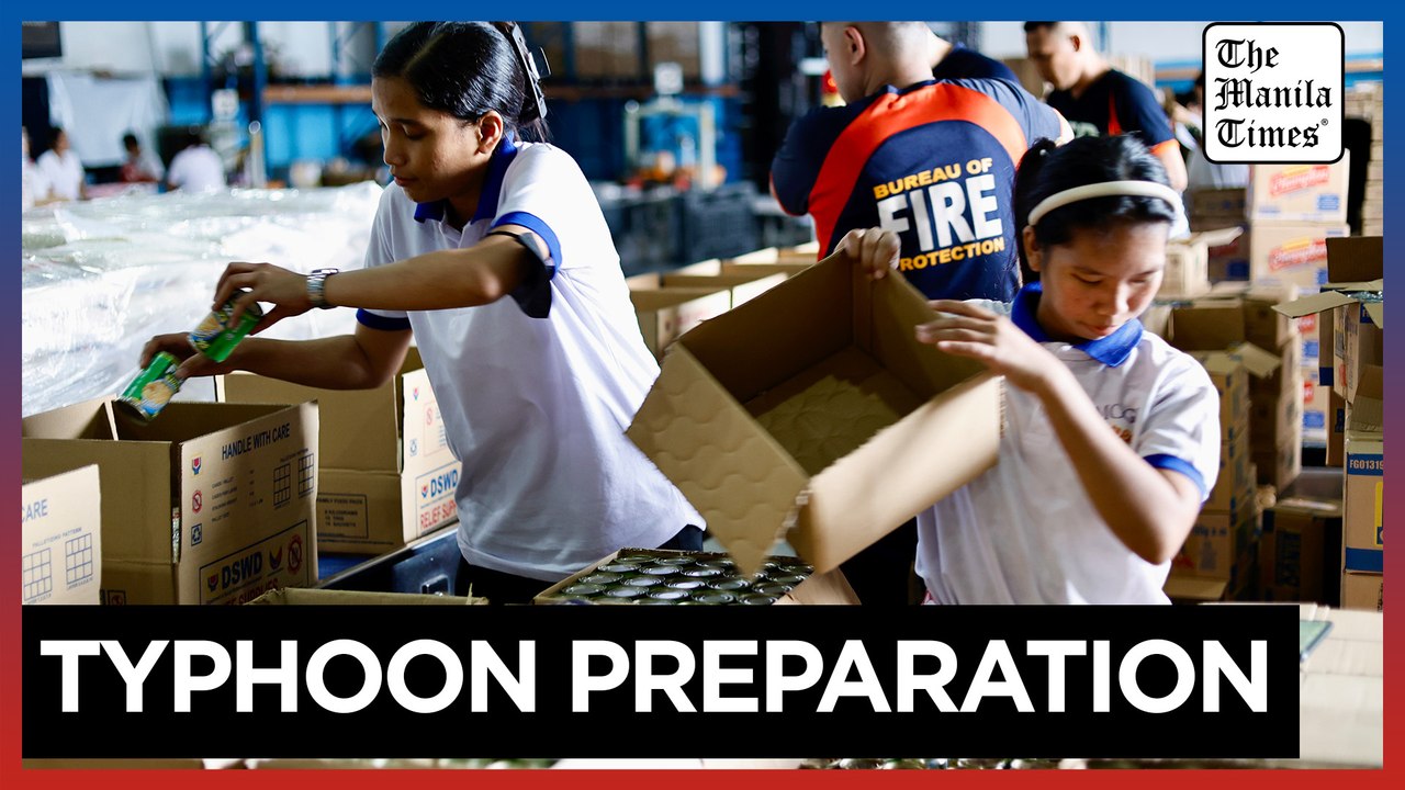 Philippines prepares relief goods in anticipation of upcoming storms