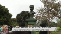 Acto del día del profesor e inauguración de busto de José Manuel Estrada