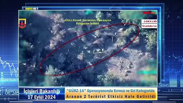 GÜRZ-14 Operasyonunda Kırmızı ve Gri Kategoride Aranan 2 Terörist Etkisiz Hale Getirildi