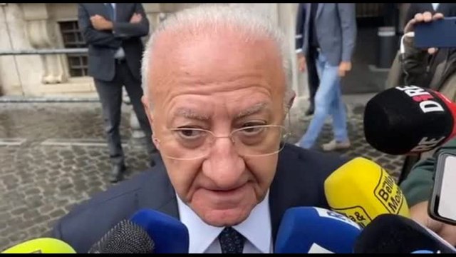 De Luca: con Accordo coesione sbloccati 6,2 miliardi per la Campania