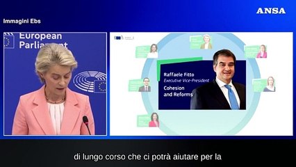 Von der Leyen: "Fitto? 'L'Italia e' un Paese molto importante"