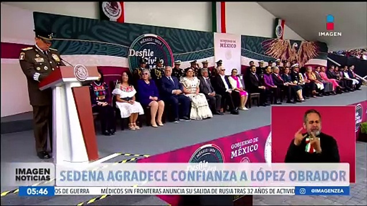 Luis Cresencio Sandoval expresó su gratitud al presidente López Obrador