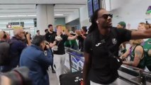 Unicaja llega al Aeropuerto de Málaga.