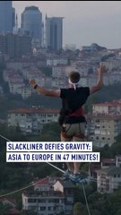 Slackliner Defies Gravity: Asia to Europe in 47 Minutes!
