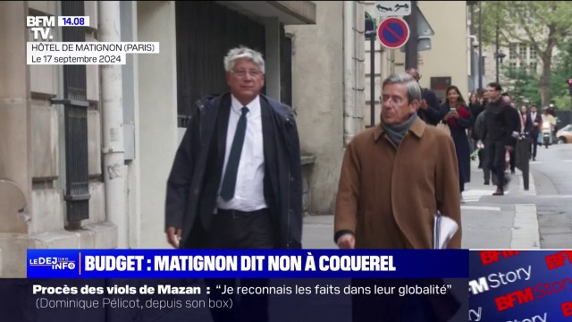 Budget 2025: Éric Coquerel et Charles de Courson quittent Matignon en colère