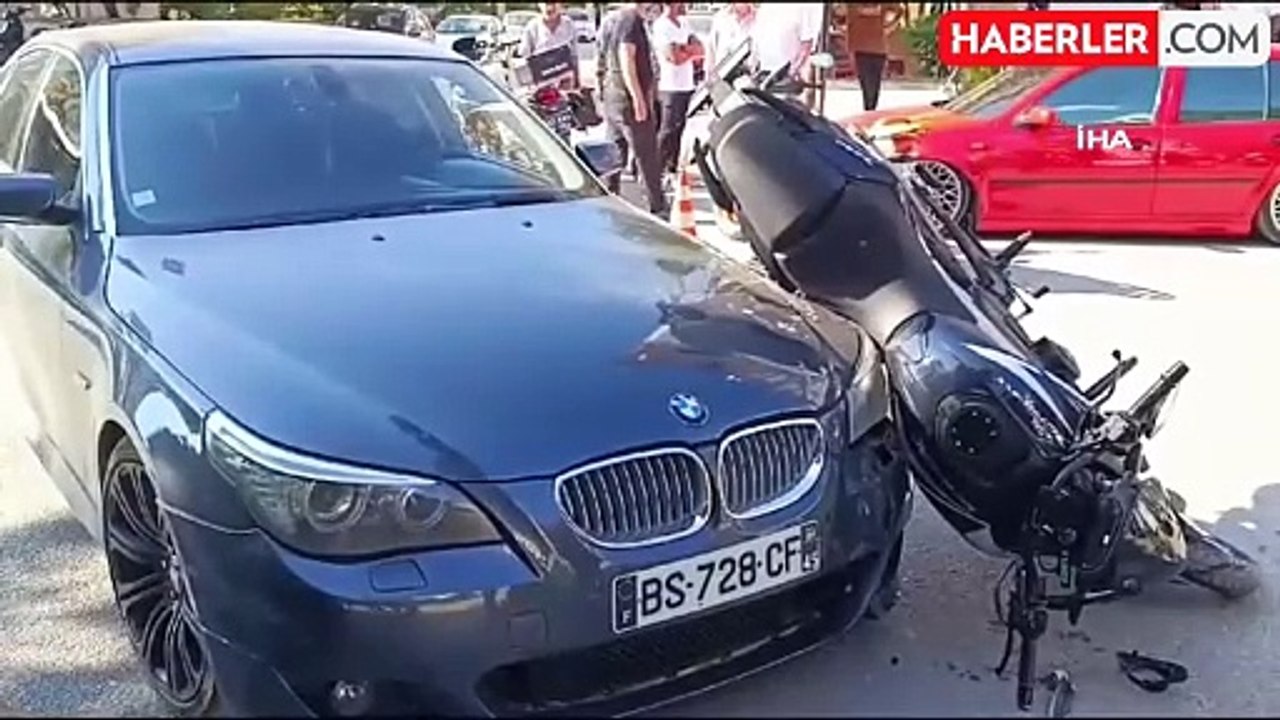 Afyonkarahisar'da Motosiklet-Otomobil Çarpışması: 1 Yaralı