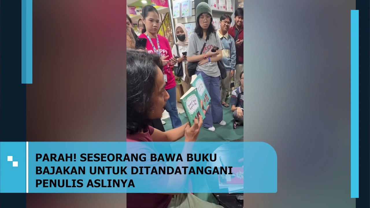 Parah! Seseorang Bawa Buku Bajakan Untuk Ditandatangani Penulis Aslinya