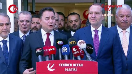 Ali Babacan Yeniden Refah Partisi'nde: 'Birleşme sürecine olumlu bakıyoruz'