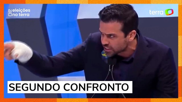 Pablo Marçal e Ricardo Nunes batem boca no início de debate