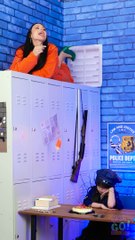 Perp made ice cream out of cake to steal a piece from a cop  #funny