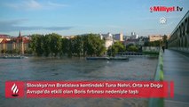 Slovakya'da Tuna Nehri şiddetli yağışlar nedeniyle taştı
