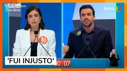 Pablo Marçal pede desculpas a Tabata por ataques sobre do pai da candidata