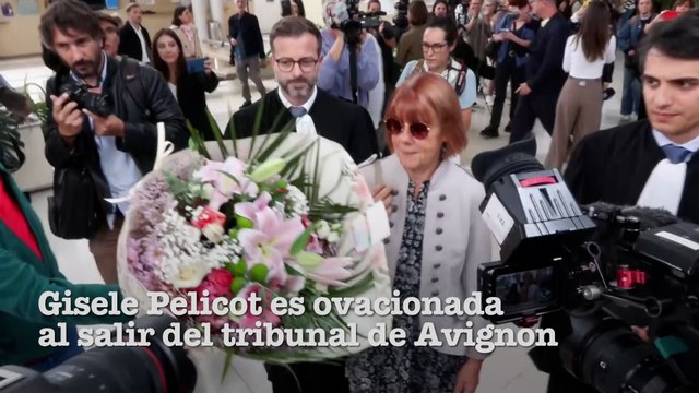 Gisele Pelicot es ovacionada al salir del tribunal de Avignon