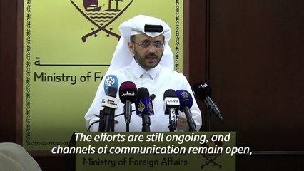 Mediation efforts for Gaza truce 'ongoing' says Qatar FM spokesman