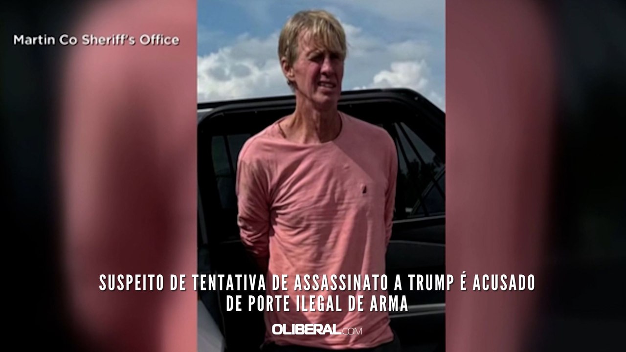Suspeito de tentativa de assassinato a Trump é acusado de porte ilegal de arma