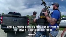 Vídeo da polícia mostra a prisão do suspeito de tentativa de assassinato de Trump