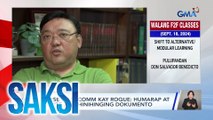 House quadcomm kay Roque - Humarap at isumite ang hinihinging dokumento | Saksi