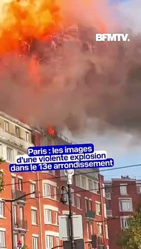 Paris: impressionnante explosion dans un immeuble du 13e arrondissement de Paris